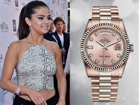 selena gomez rolex watch|celebrities wearing rolex.